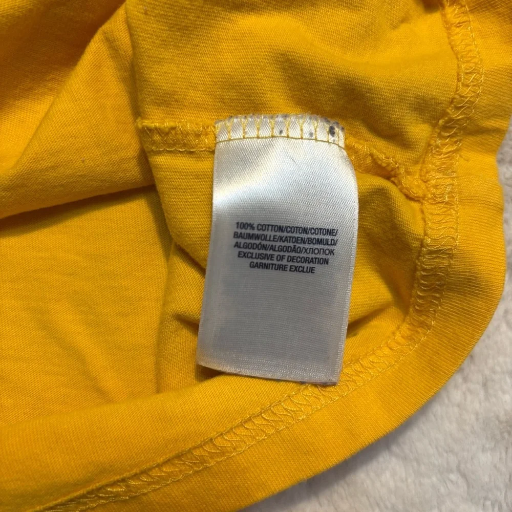 🇺🇸 Polo by Ralph Lauren Kids Tee Sz 7 (kids) Gold Yellow Short Slv 100% Cotton
